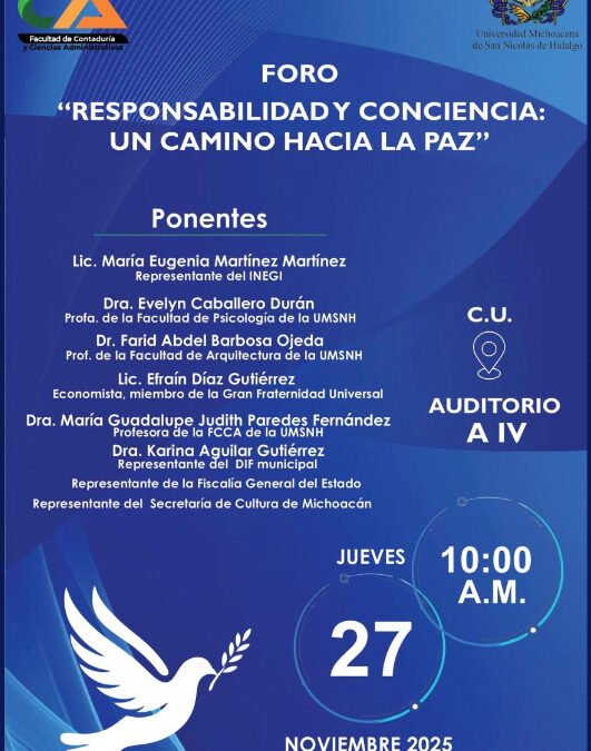 Foro, responsabilidad y conciencia, un camino hacia la paz