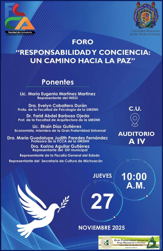 Foro, responsabilidad y conciencia, un camino hacia la paz